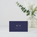 Suche nach monogramm mini visitenkarten Elegant