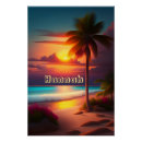 Suche nach tropische palmen poster Sonnenuntergang