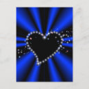 Suche nach herz abstrakt postkarten Blau