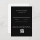Suche nach hochzeit rsvp karten Schwarz