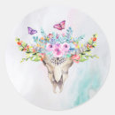 Suche nach schmetterling und blume aufkleber Aquarell