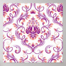 Suche nach blumenmuster poster Damast