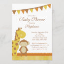 Suche nach niedlicher affe einladungen Babyparty