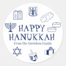 Suche nach chanukah aufkleber Blau und weiß