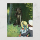 Suche nach roter wolf postkarten Vintag