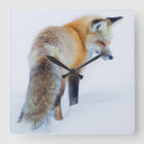 Suche nach roter fuchs wanduhren Schnee