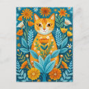 Suche nach orange katze postkarten Blume