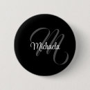 Suche nach monogramme buttons Schwarz weiß