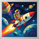 Suche nach raketenschiffe poster Astronaut