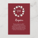 Suche nach floral wreath einladungen Burgunderrot