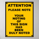 Suche nach warnzeichen poster Lustige