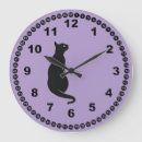 Suche nach schwarze katze wanduhren Elegant