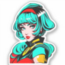 Suche nach animation aufkleber Niedliches mädchen