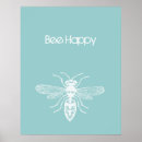 Suche nach bee happy poster Blau
