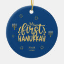 Suche nach chanukah menorah ornamente Blau