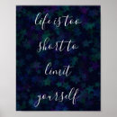 Suche nach das leben ist zu kurz poster Inspirierendes zitat