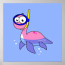 Suche nach loch ness monster poster Cartoon
