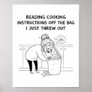 Suche nach lustiger cartoon koch poster Essen