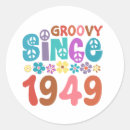 Suche nach bunte hippie blume aufkleber Retro