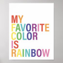 Suche nach lieblingsfarbe poster Regenbogen