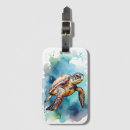 Suche nach schildkröten gepäckanhänger Aquarell