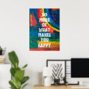 Suche nach macht glücklich poster Herstellung