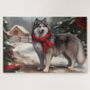 Suche nach alaskan malamute puzzle Weihnachten