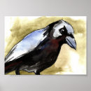 Suche nach krähen poster Aquarell