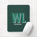 Suche nach smaragdgrün andere mousepads Monogramm