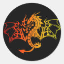 Suche nach goldener drache aufkleber Rot