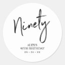 Suche nach 90 geburtstags party aufkleber Modern