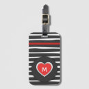 Suche nach rote streifen gepäckanhänger Monogramm