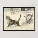 Suche nach vintage katze postkarten Illustration