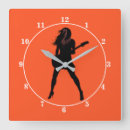 Suche nach rock n rolle wanduhren Gitarre