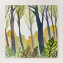 Suche nach wald puzzle Aquarell