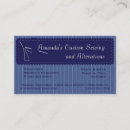 Suche nach nadel und faden visitenkarten Mode