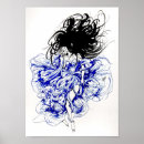 Suche nach beautiful woman poster Blue