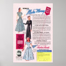 Suche nach vintage fashion poster Werbung