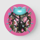 Suche nach rosa und schwarze wanduhren Girl