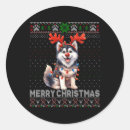 Suche nach alaskan malamute aufkleber Weihnachten