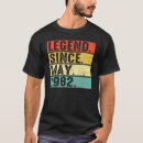 Suche nach legende seit 1982 tshirts Jahre