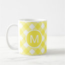 Suche nach gelber gingham tassen Monogramm