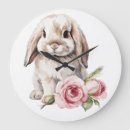 Suche nach rabbit wanduhren Blume
