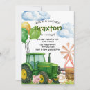 Suche nach grüner traktor einladungen Traktorgeburtstag