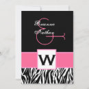Suche nach monogramm zebra einladungen Rosa