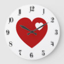 Suche nach großes rotes herz wanduhren Herzform