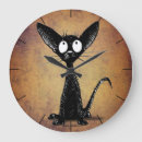 Suche nach halloween katzen wanduhren Schwarze katze