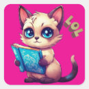 Suche nach katzen cartoon aufkleber Für kinder