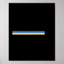 Suche nach freiheit poster Ukrainische flagge