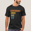 Suche nach legende seit 1972 tshirts Geburtstag